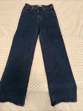 Aritzia womens Dark Blue Bootcut Jeans